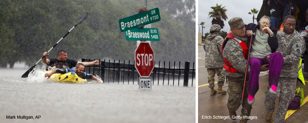 Damage from Harvey